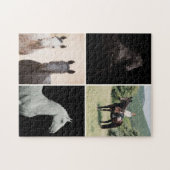 Equestrian Horse 4 Photo Collage Simple Custom Legpuzzel (Horizontaal)