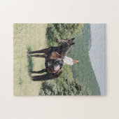 Equestrian Horse Custom Photo Unique Legpuzzel (Horizontaal)