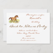 Equestrian Horse & Foal Uitnodigen Kaart (Achterkant)