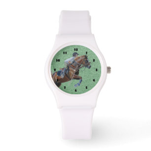 Equestrian Horse Jumper Horloge