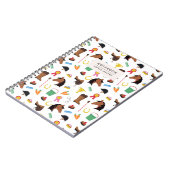 Equestrian Horse Pattern Notebook Notitieboek (Linkerzijde)