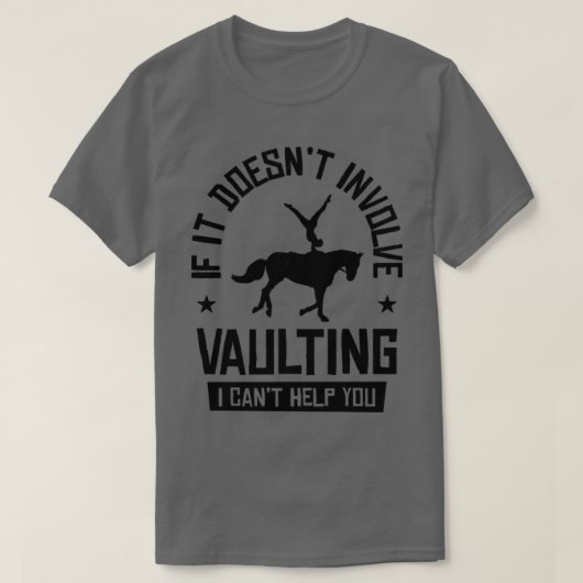 Equestrian Horse Vaulting Horseback Riding Acrobat T-shirt (Design voorkant)