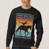 Equestrian Horse Vaulting Retro Trui (Voorkant)