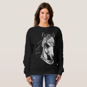 Equestrian  Horseback Horse Riding Trui (Voorkant volledig)