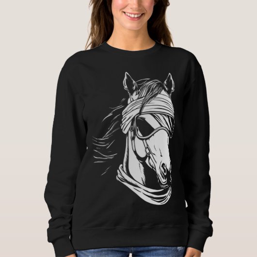 Equestrian  Horseback Horse Riding Trui (Voorkant)