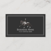 Equestrian Horseback Riding Elegant Horse Visitekaartje (Voorkant)