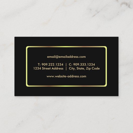 Equestrian Horseback Riding Visitekaartje (Achterkant)