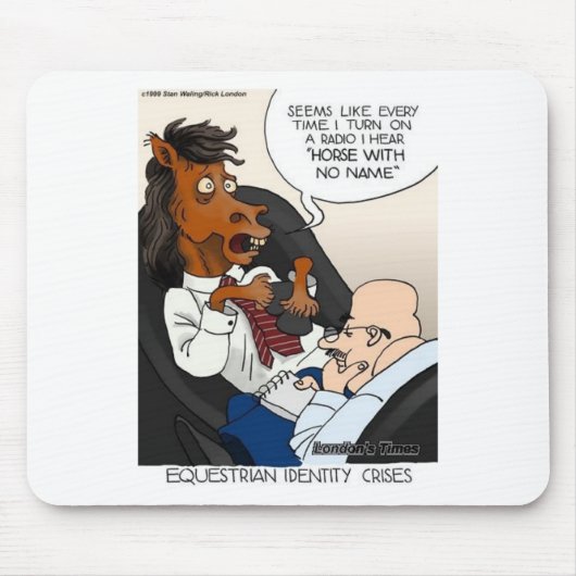 Equestrian Identity Crisis Funny Gifts & T - shirt Muismat (Voorkant)