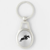 Equestrian Jumper Horse Sleutelhanger (Voorkant)