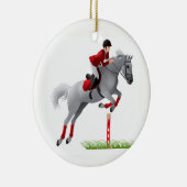 Equestrian Jumper Keramisch Ornament (Rechts)