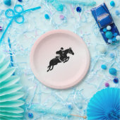 Equestrian Jumper Papieren Bordje (Feest)