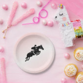 Equestrian Jumper Papieren Bordje (Feest)
