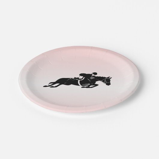 Equestrian Jumper Papieren Bordje (Gekanteld)