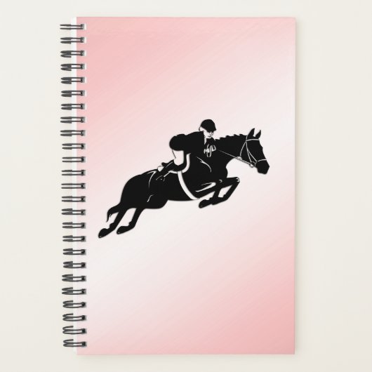 Equestrian Jumper Pink Planner (Voorkant)
