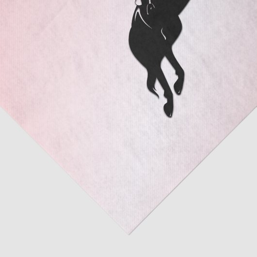 Equestrian Jumper Pink Tissuepapier (Detail)