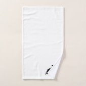 Equestrian Jumper White Bad Handdoek (Handdoek)
