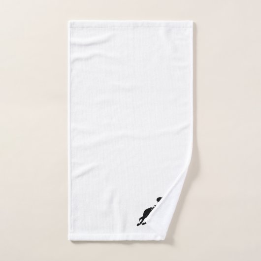 Equestrian Jumper White Bad Handdoek (Handdoek)
