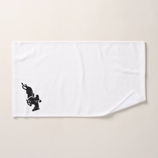 Equestrian Jumper White Bad Handdoek (Handdoek)