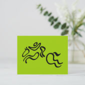 Equestrian Jumping Briefkaart (Staand voorkant)