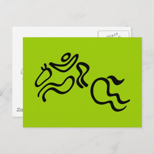 Equestrian Jumping Briefkaart (Voorkant / Achterkant)