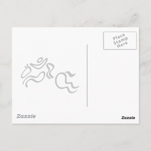 Equestrian Jumping Briefkaart (Achterkant)