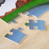 Equestrian Jumping Dog Legpuzzel (Zijkant)