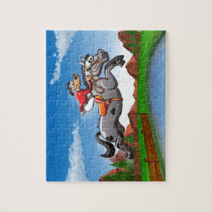 Equestrian Jumping Dog Legpuzzel