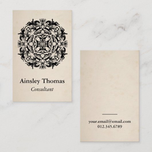  Equestrian Kaleidoscope Visitekaartje (Voorkant / Achterkant)