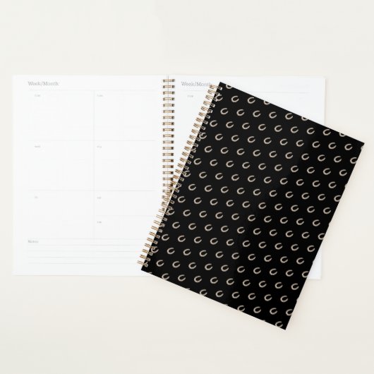 Equestrian Lucky Hoefijzer Cowgirl Zwart Planner (Display)