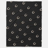 Equestrian Lucky Hoefijzer Pattern Fleece Deken (Voorkant)