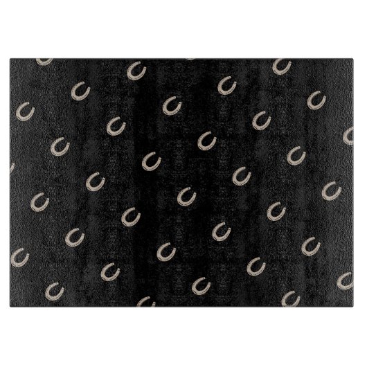 Equestrian Lucky Hoefijzer Pattern Snijplank (Voorkant)