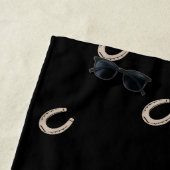 Equestrian Lucky Hoefijzer Pattern Strandlaken (In situ)