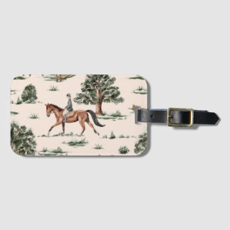 Equestrian Luggage Tag Bagagelabel