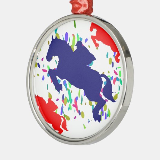 EQUESTRIAN METALEN ORNAMENT (Links)