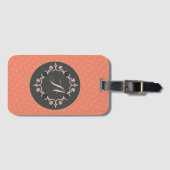 Equestrian Monogram Lucky Hoefijzer Bagagelabel (Voorkant (horizontaal))