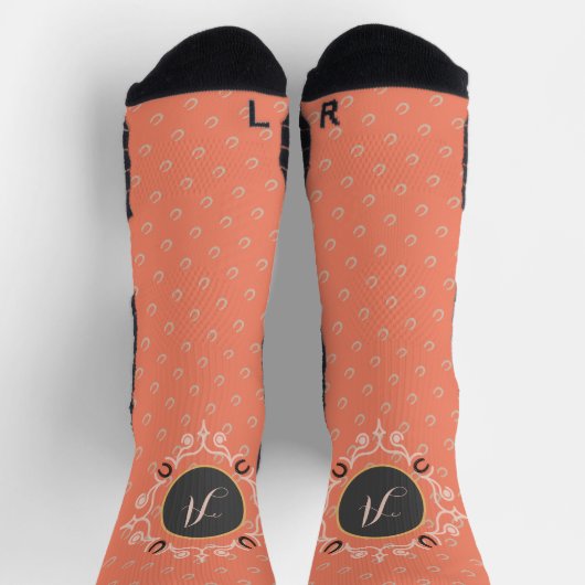 Equestrian Monogram Lucky Hoefijzer Boot Sokken (Top)