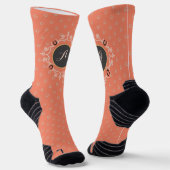 Equestrian Monogram Lucky Hoefijzer Boot Sokken (Gebogen)