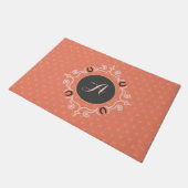 Equestrian Monogram Lucky Hoefijzer Deurmat (Schuin)