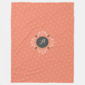 Equestrian Monogram Lucky Hoefijzer Fleece Deken (Voorkant)