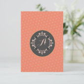 Equestrian Monogram Lucky Hoefijzer gepersonalisee Bedankkaart (Staand voorkant)