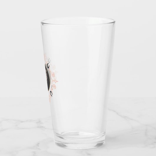 Equestrian Monogram Lucky Hoefijzer Glas (Links)
