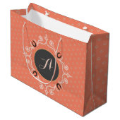 Equestrian Monogram Lucky Hoefijzer Groot Cadeauzakje (Voorkant Gekanteld)