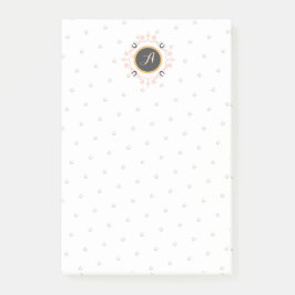 Equestrian Monogram Lucky Hoefijzer Pattern Post-it® Notes