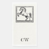 Equestrian Monogram  Paardenbad Servet (Voorkant)