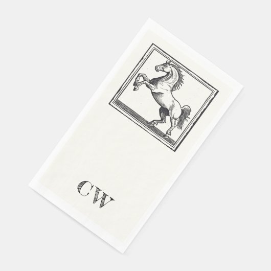 Equestrian Monogram  Paardenbad Servet (Hoek)