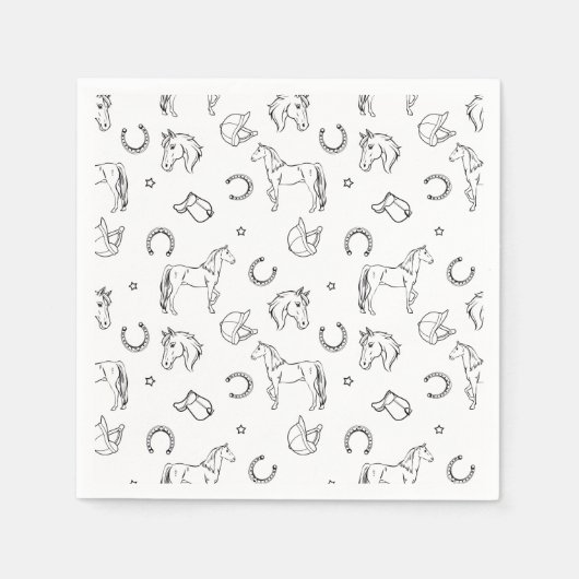 Equestrian Pattern Servet (Voorkant)
