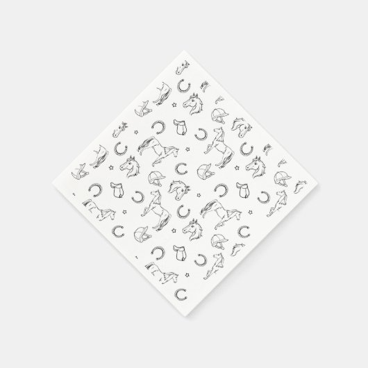 Equestrian Pattern Servet (Hoek)