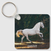 Equestrian Photo heeft mijn paard gepersonaliseerd Sleutelhanger (Voorkant)