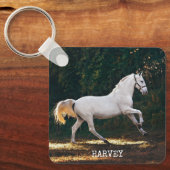 Equestrian Photo heeft mijn paard gepersonaliseerd Sleutelhanger (Voorkant)