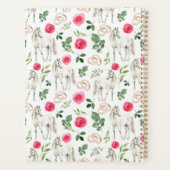 Equestrian Pink Floral Wedding Planner (Achterkant)